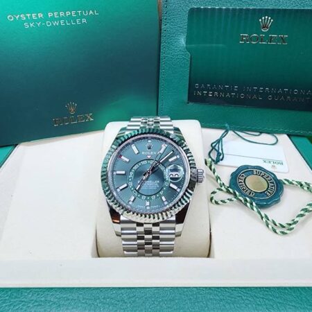 Rolex Sky-Dweller – Blue Dial, Stainless Steel, Dual Time Zone & Annual Calendar