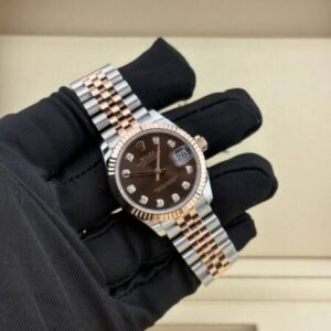 Rolex Datejust 36 – Chocolate Dial, Rose Gold & Steel Jubilee Bracelet