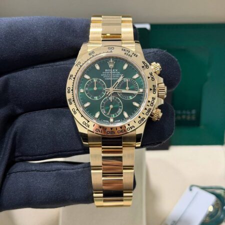 Rolex Cosmograph Daytona – Yellow Gold, Green Dial, Oyster Perpetual Chronograph