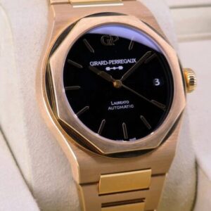 Girard-Perregaux Laureato – Gold-Tone Case, Black Dial, Automatic