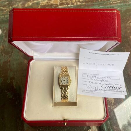 Cartier Panthère de Cartier – Yellow Gold, Diamond Bezel, Roman Dial