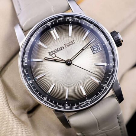 Audemars Piguet Jules Audemars Automatic – Gradient Silver Dial, Leather Strap