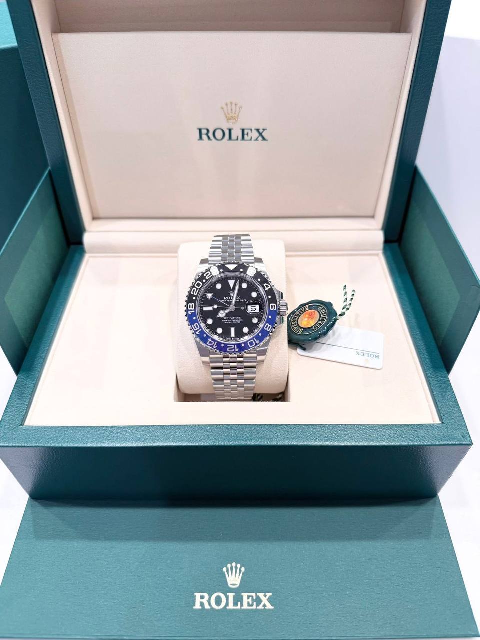Rolex GMT-Master II “Batman” – Black & Blue Ceramic Bezel, Jubilee Bracelet - Image 5