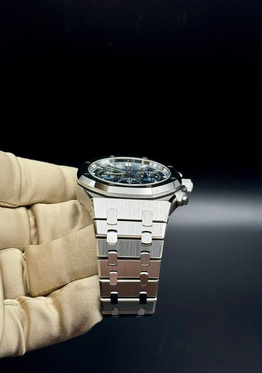 Audemars Piguet Royal Oak Chronograph – Blue Dial, Stainless Steel, Box & Papers - Image 5