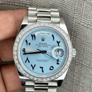Rolex Day-Date 40 Platinum Arabic Dial